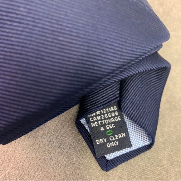 TOMMY Hilfiger tan brown with baby blue silk tie - Picture 4 of 6